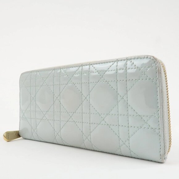 ❤️Authentic Christian Dior Canage Patent Leather Zippy Long Wallet❤️ - Picture 3 of 16